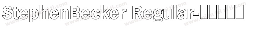 StephenBecker Regular字体转换